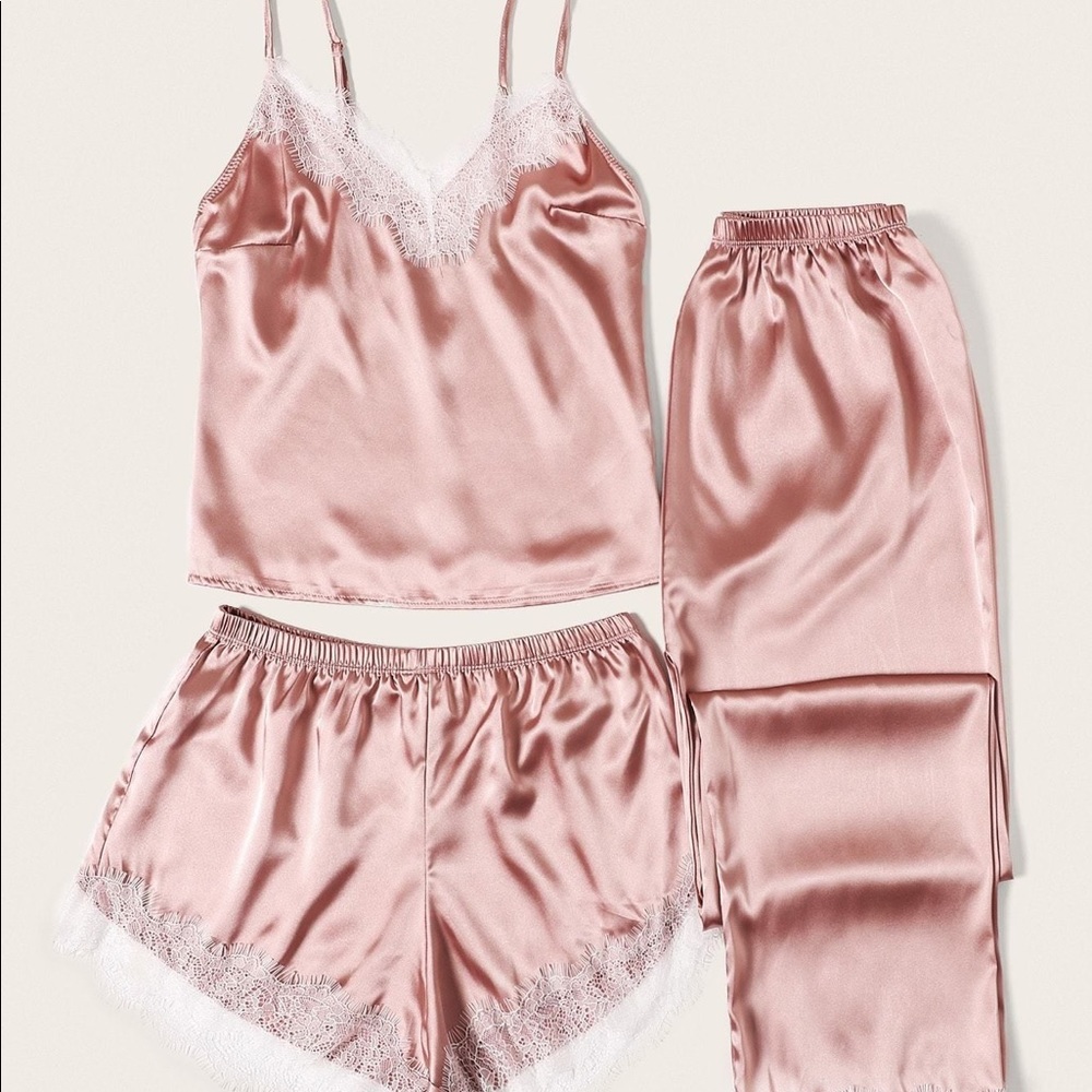 🌸 Satin Pink PJ Set 🌸